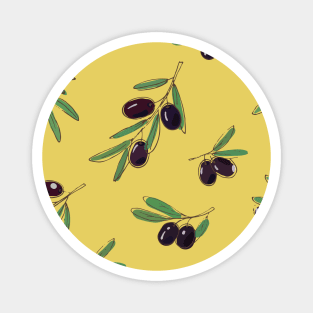 Olives branches pattern Magnet